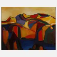 Vincent Weber, "Cap Oriente", 1960, Öl auf Hartfaserplatte