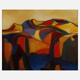 Vincent Weber, "Cap Oriente", 1960, Öl auf Hartfaserplatte