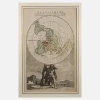 Jan Barend Elwe, Weltkarte Planisphäre, Kupferstich