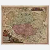 Johann Baptist Homann, Karte Norddeutschland, Kupferstich
