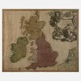 Johann Baptist Homann, Kupferstichkarte England, Kupferstich
