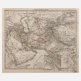 Karl Spruner, Karte mittlerer Osten, Stahlstich