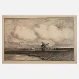 Ludwig von Gleichen-Rußwurm, Weite Landschaft, Lithographie