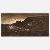 Ludwig von Gleichen-Rußwurm, Auf dem Feld, Radierung