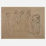 Idi Teichmann, "Die Kommenden", Lithographie