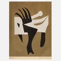 Alexander Camaro, Abstrakte Komposition, Farbserigraphie