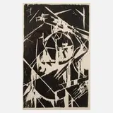 Kurt Schwitters, Abstrakte Komposition, Holzschnitt