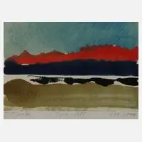 Siegward Sprotte, "Sylt", 1975, Farbsiebdruck