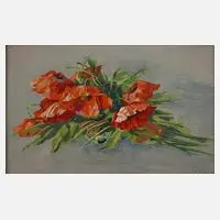 Henry Hacker, Mohnblumen, Aquarell und Deckfarben
