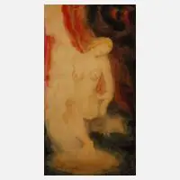 Eugen Kühlewein, Damenakt, 1922, Aquarell auf leichtem Karton mit Lacküberzug