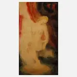 Eugen Kühlewein, Damenakt, 1922, Aquarell auf leichtem Karton mit Lacküberzug