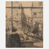 Prof. Alfred Sohn-Rethel, In Paris, Bleistiftzeichnung