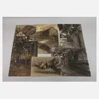 W. Tischendorf, sechs Arbeiten, 1914, Kohlezeichnung