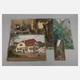 W. Tischendorf, fünf Arbeiten, 1910, Pastell