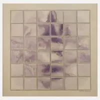 Abstrakte Komposition by Dieter Magnus, Aquarell und auf Unterlagekarton montiert, sold Feb 2023