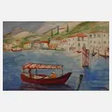 Albert Hennig, Motiv aus Italien, Aquarell und etwas Deckweiß über Tuschefeder