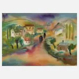 Albert Hennig, "Maria-Schein", Aquarell