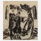 Albert Hennig, "Ein Paar", Kohle auf Papier