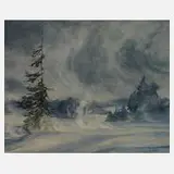 Hans Weiß-Aue, "Wintersturm im Kammgebiet"