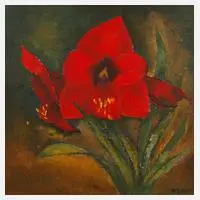 Brigitte Dietzsch, "Amaryllis", 2000, Öl auf Leinwand