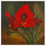 Brigitte Dietzsch, "Amaryllis", 2000, Öl auf Leinwand
