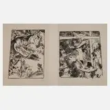 Prof. Heinz Werner, Paar Lithographien