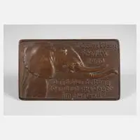 Georg Roch, Plakette "Grüne Woche" Berlin, 1930, Bronze