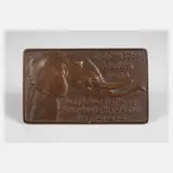 Georg Roch, Plakette "Grüne Woche" Berlin, 1930, Bronze