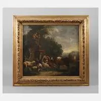 Bukolische Szene, Barock, Öl auf Leinwand