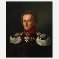 Gustav Hertz, Bildnis eines Generalmajors, Öl auf Leinwand
