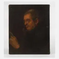 Karl Wagner, Pfeiferaucher, 1874, Öl auf Leinwand