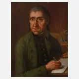 F. Xaver Stehle, Gelehrtenportrait, 1807, Öl auf Blech
