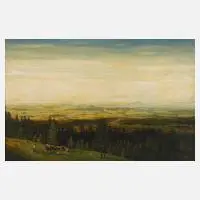 Karl Wenzel Bernt, "Das böhmische Land", Öl auf Leinwand