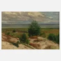 Helene Cramer, "Dünenstrand", 1910, Öl auf Leinwand