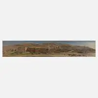Albert Hunnemann, Panorama von Persepolis, 1937, Öl auf Leinwand
