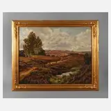 Margarethe Kallmeyer-Mehlhorn, "Alte Heidebrücke", Öl auf Leinwand
