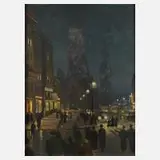 Paul Lehmann-Brauns, Kurfürstendamm in Berlin, Öl auf Karton