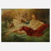 W. Herbert Roe, Geburt der Venus nach François Boucher, Öl auf Leinwand