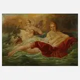 W. Herbert Roe, Geburt der Venus nach François Boucher, Öl auf Leinwand