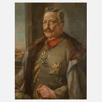 Friedrich Weidig, Bildnis Kaiser Wilhelm II., 1915, Öl auf Leinwand