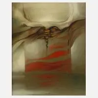 Wolfgang Blanke, "Altar III", Aquarelle