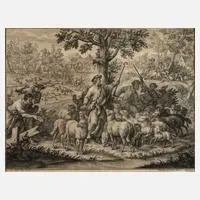 Philipp Andreas Kilian, Christus als Hirte, Kupferstich