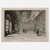 Prof. Salomon Kleiner, "Antichambre.", Radierung