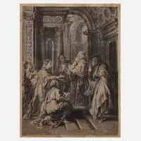 Paulus Pontius, Die Präsentation Christi im Tempel, 1638, Kupferstich