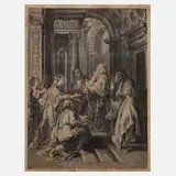 Paulus Pontius, Die Präsentation Christi im Tempel, 1638, Kupferstich