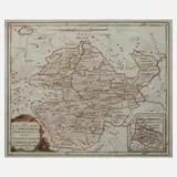 Franz von Reilly, Karte Schwarzburg-Rudolstadt, Kupferstich
