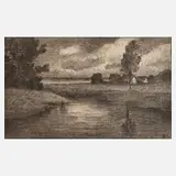 Ludwig von Gleichen-Rußwurm, Am Fluss, Lithographie