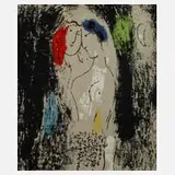 Das Paar by Marc Chagall, Farblithographie, sold Nov 2022