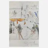"Santiago de Compostela" by Salvador Dalí, aquarellierte, sold Nov 2022