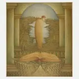 Wolfgang Fratscher, "Vision", Farboffset auf leichtem Karton